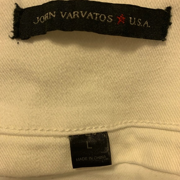 Large John Varvatos white denim jacket - Picture 3 of 4
